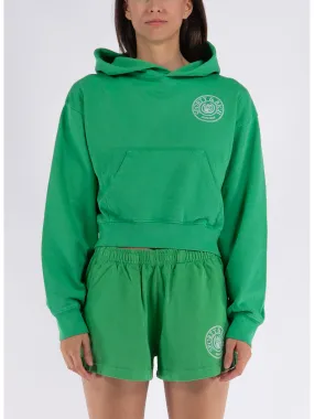     -SPORTY&RICH    -FELPA CONNECTICUT CREST CROPPED-