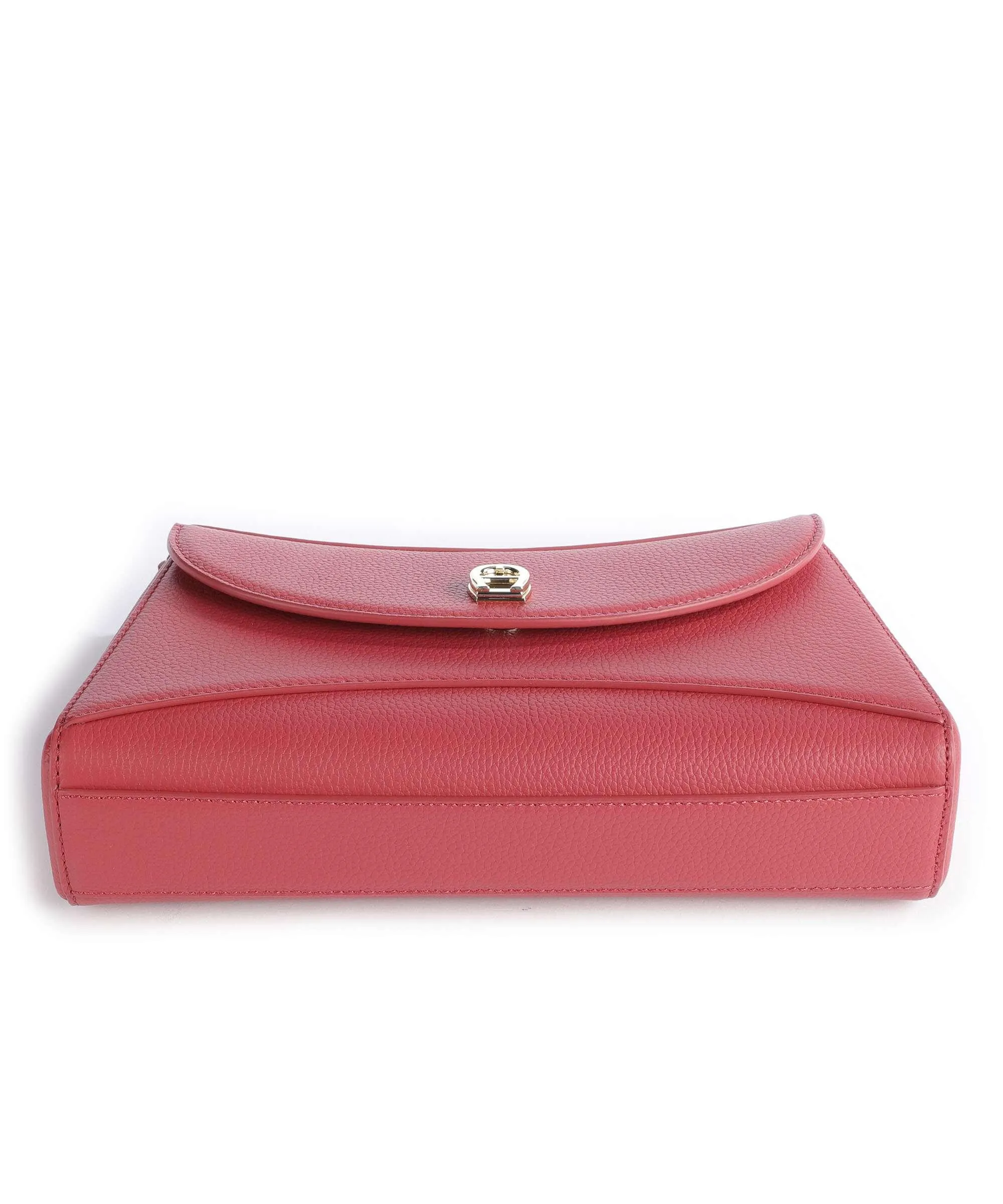  Aigner Alona S Borsa a spalla pelle di vacchetta grana rosso  