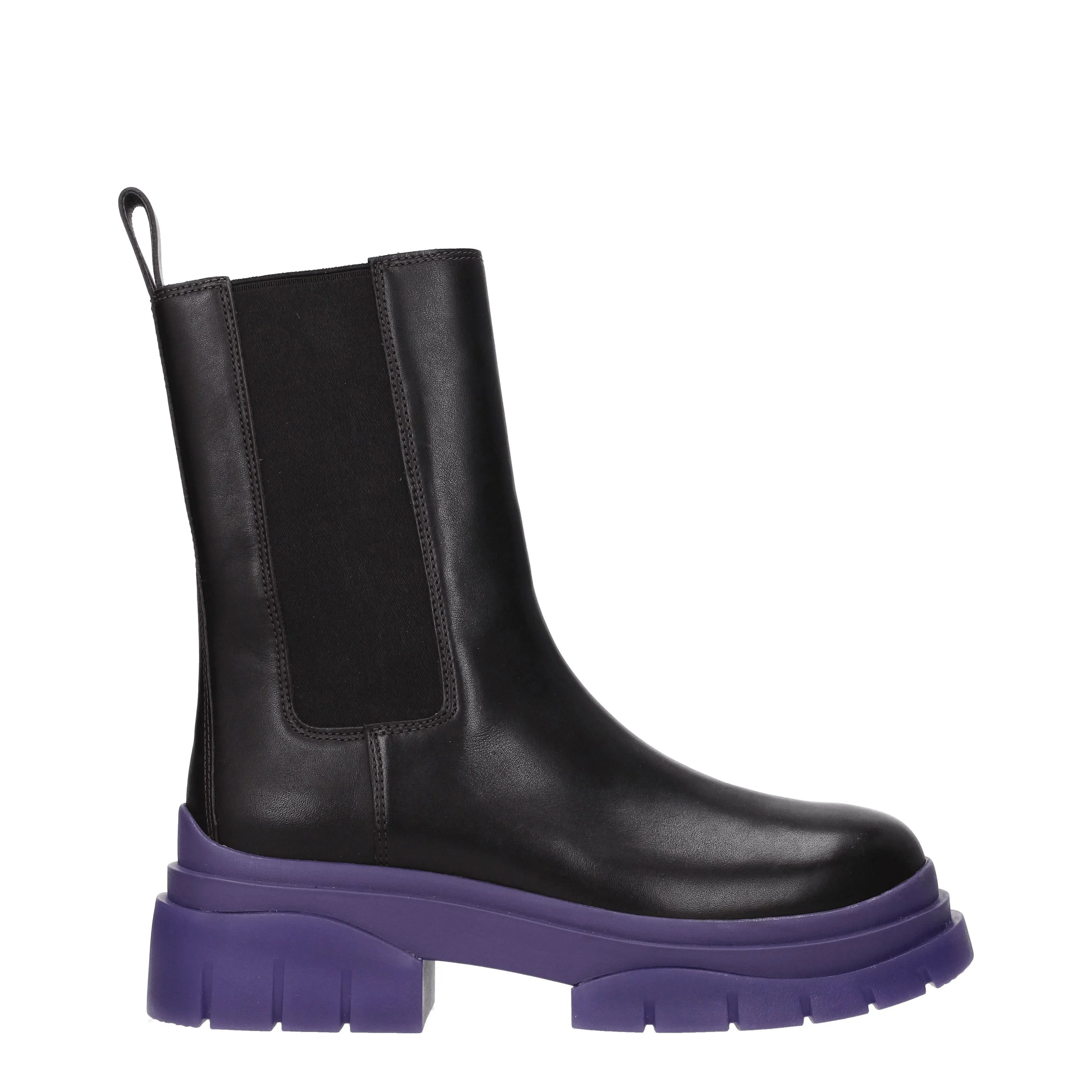 Ash Stivaletti Donna Pelle Marrone/Viola