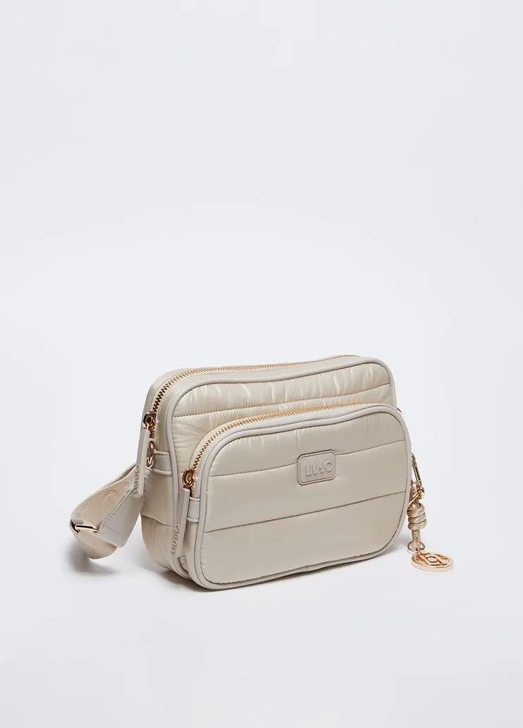 Borsa a tracolla in nylon trapuntato liu jo
