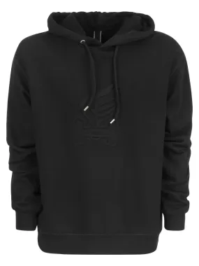 Felpa con cappuccio e logo