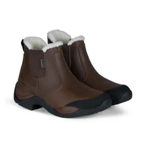 Horze Copenhagen Stivaletti Jodhpur impermeabili con fodera in pelliccia sintetica da donna