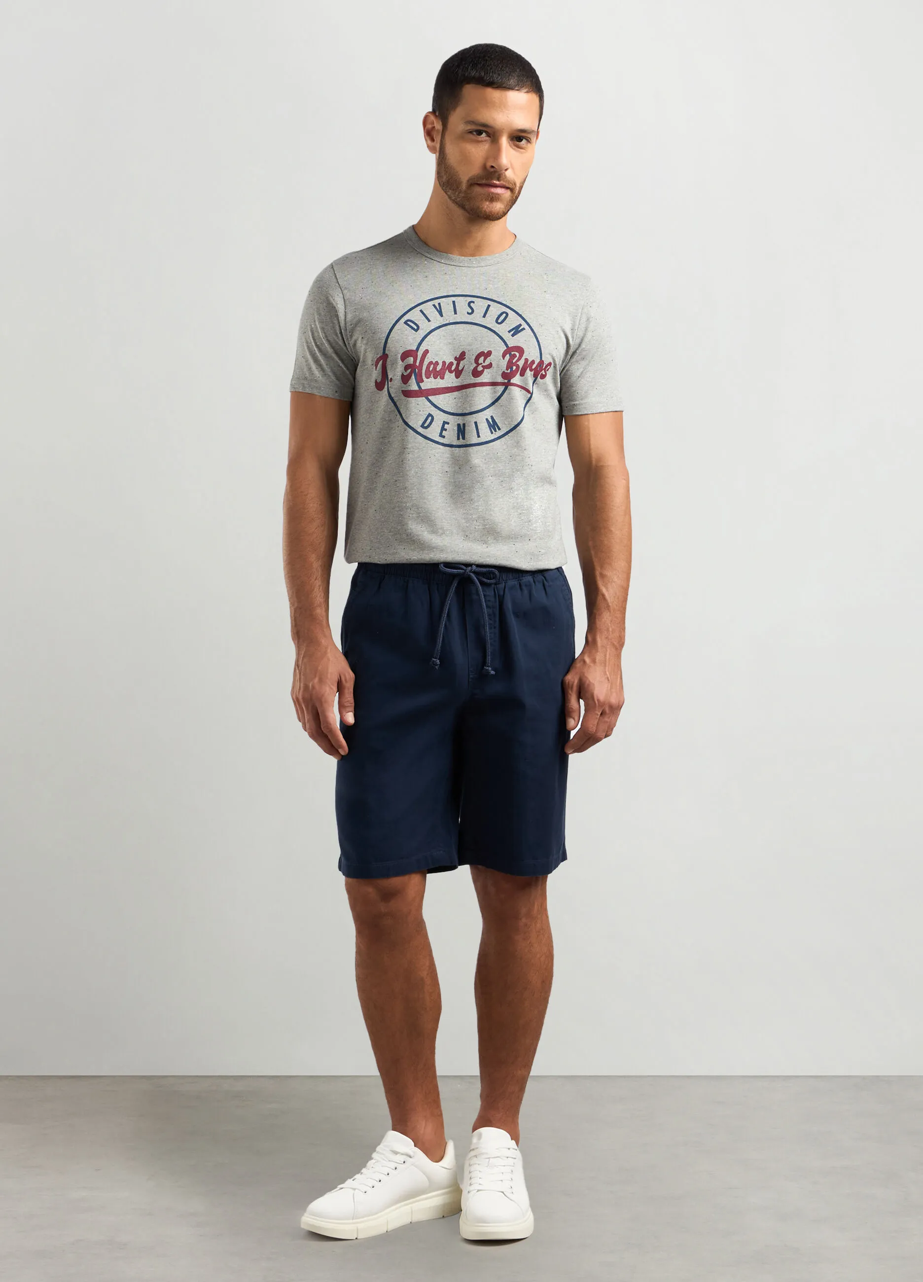 J. HART & BROS  Shorts in puro cotone uomo