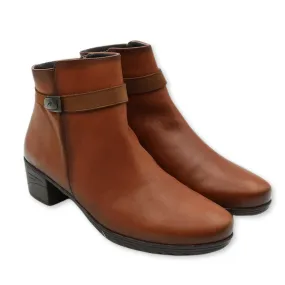 Stivaletti donna in pelle tacco medio Fluchos  F0937 SUGAR NOBUCK CUERO